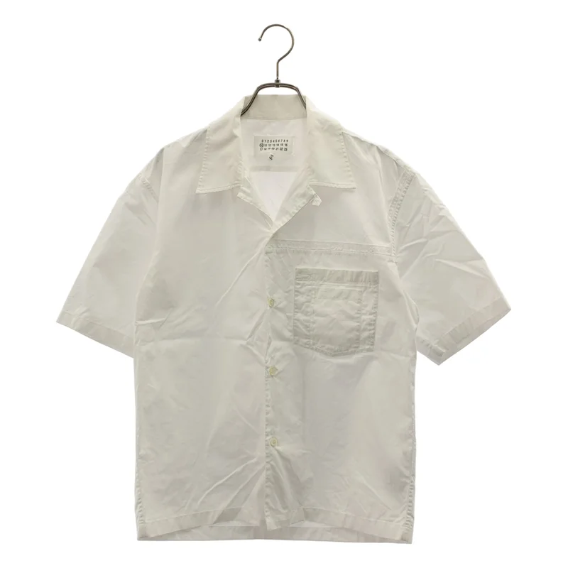 Maison Margiela / メゾンマルジェラ | 2018SS | コットン パッチワーク オープンカラー シャツ | 38 | メンズ