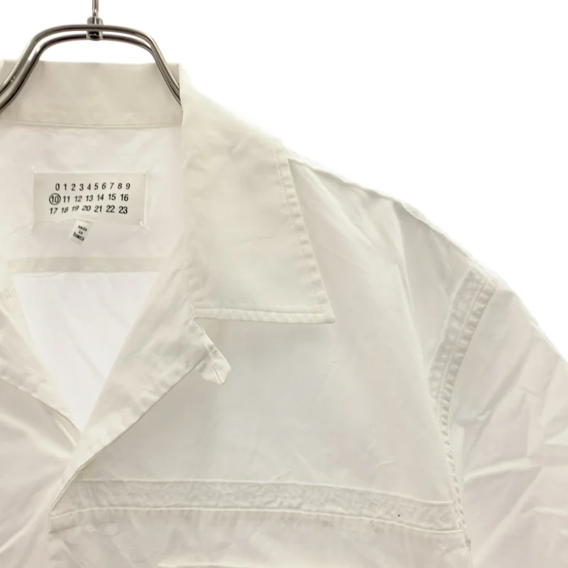 Maison Margiela / メゾンマルジェラ | 2018SS | コットン パッチワーク オープンカラー シャツ | 38 | メンズ