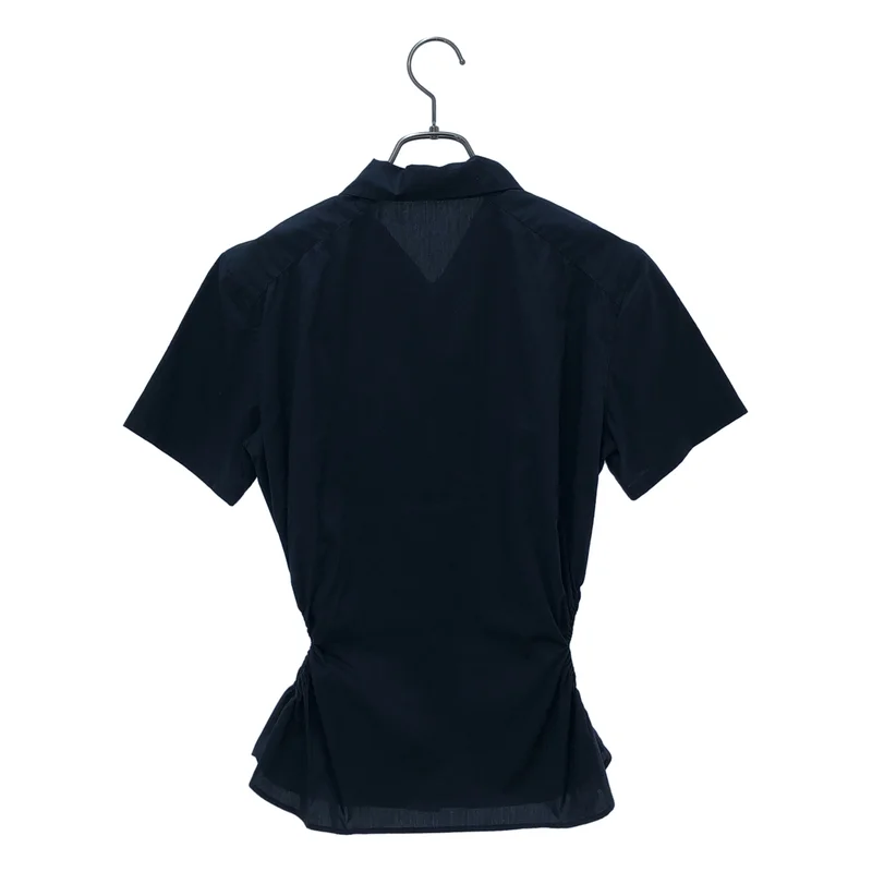 ISSEY MIYAKE / イッセイミヤケ | サイドギャザー 半袖シャツ | 3 | レディース