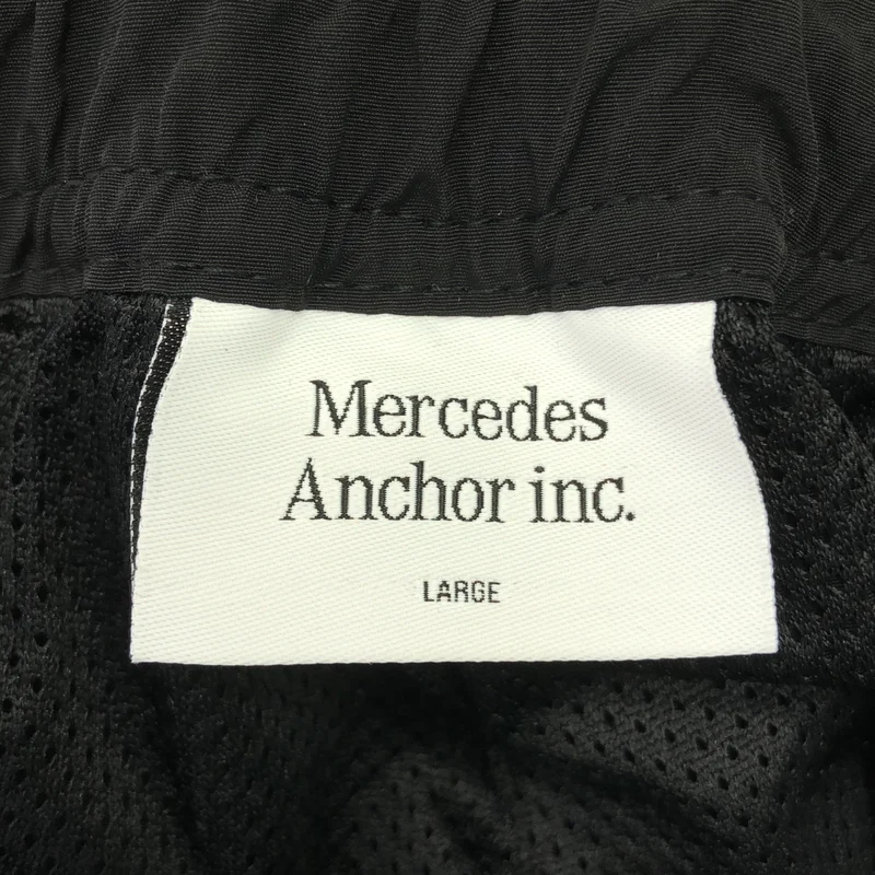 MERCEDES ANCHOR INC. / メルセデスアンカーインク | ナイロン ロゴ ドローストリング 裾ジップ パンツ | L | メンズ