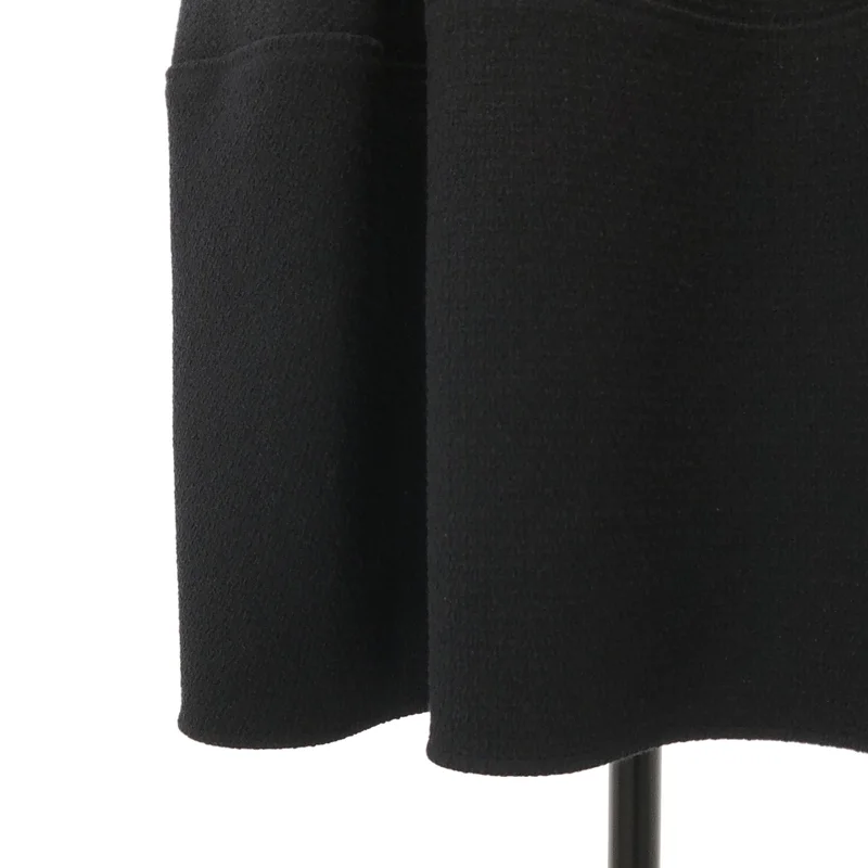 FOXEY NEW YORK / フォクシーニューヨーク | ロゴバックジップ ボリューム ドレス ワンピース / 裏地付き | 38 | レディース