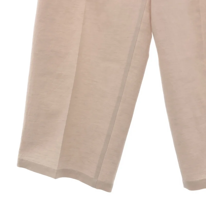 ANCELLM / アンセルム | 2025SS | W/L WIDE EASY TUCK SLACKS ウール リネン ワイドイージータックスラックス | 1 | メンズ