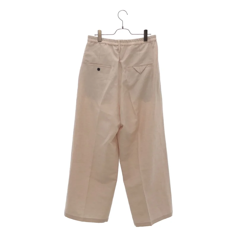 ANCELLM / アンセルム | 2025SS | W/L WIDE EASY TUCK SLACKS ウール リネン ワイドイージータックスラックス | 1 | メンズ