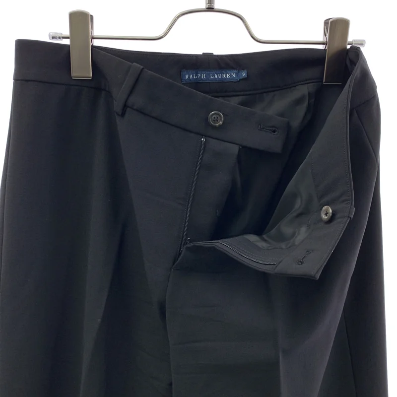 RALPH LAUREN / ラルフローレン | ウールストレッチ ワイドスラックス | 8 | レディース