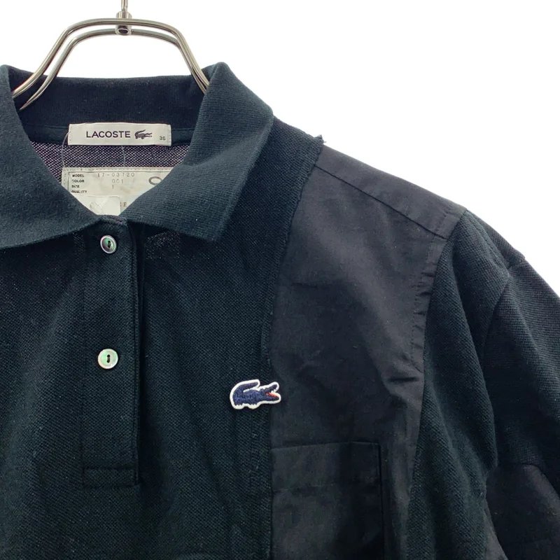 sacai / サカイ | × LACOSTE / ラコステ ドッキングポロ ベルテッド プリーツ ワンピース | 1 | レディース