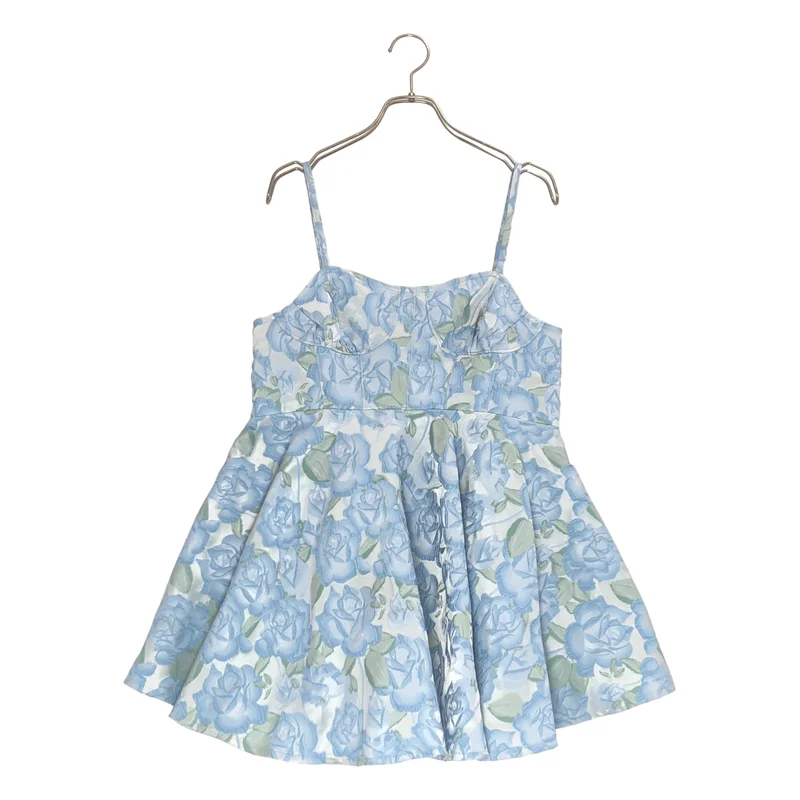 トップス POPPY FLOWER JACQUARD CAMI TUNIC POPPY / ポピー | Jacquard Flare Cami Tunic / Floral Jacquard Cami