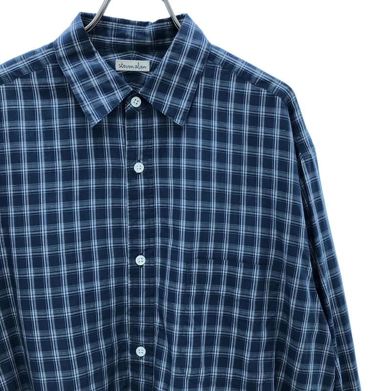steven alan / スティーブンアラン | チェック レギュラーカラー シャツ | M | メンズ