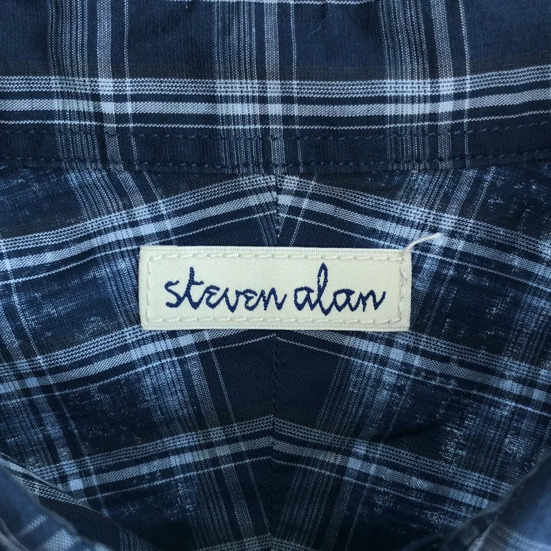 steven alan / スティーブンアラン | チェック レギュラーカラー シャツ | M | メンズ