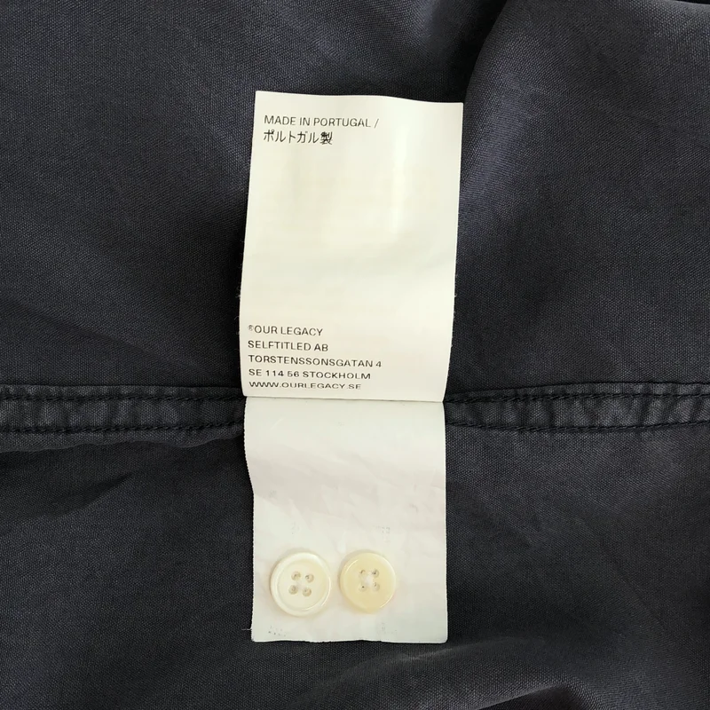 OUR LEGACY / アワーレガシー | Initial Shirt シルクシャツ | 48 | メンズ