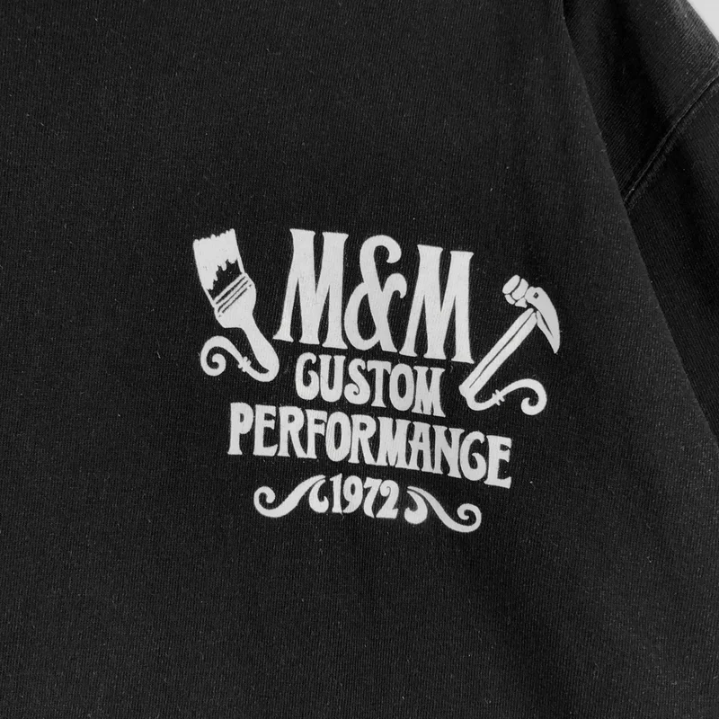 M&M / エムアンドエム | ロゴ 両面プリント Tシャツ カットソー | XL | メンズ