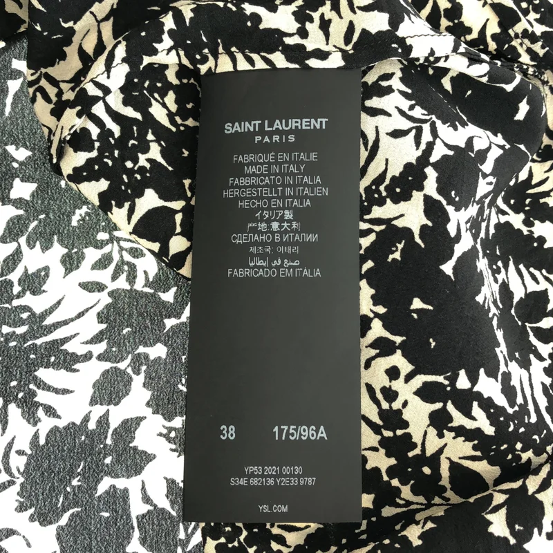 SAINT LAURENT PARIS / サンローランパリ | 2022SS | シルク アロハシャツ | 38 | メンズ
