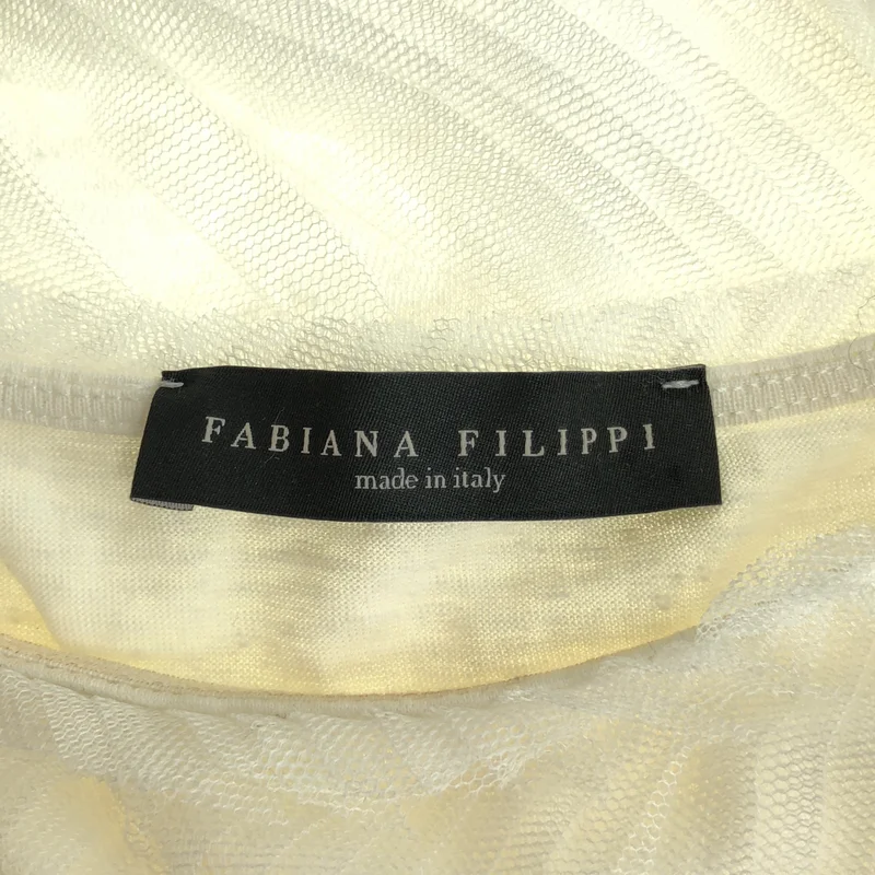 FABIANA FILIPPI / ファビアナフィリッピ | チュール プリーツ ノースリーブトップ | S | レディース