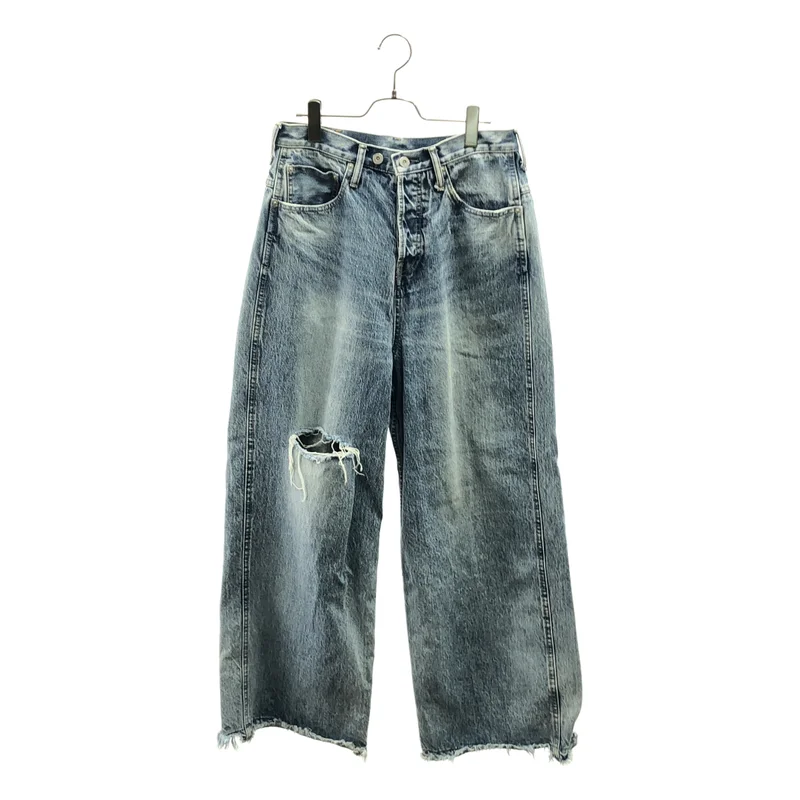 GOOD GRIEF / グッドグリーフ | L'Appartement 取扱 2way baggy denim デニム ボタンフライ パンツ | 2 | レディース