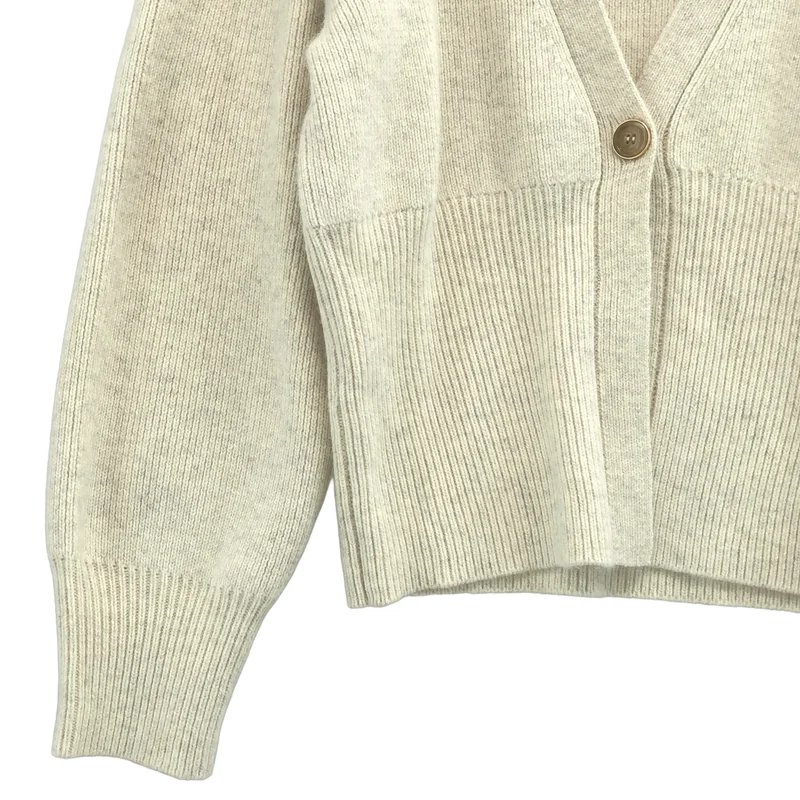 Herlipto / ハーリップトゥ | Lyra Gold Button Cardigan ウール混 ゴールドボタン ニットカーディガン | F | レディース