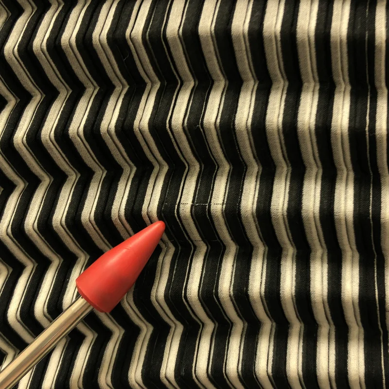 ISSEY MIYAKE / イッセイミヤケ | 柄切替 ハイネック シャツ | 2 | レディース