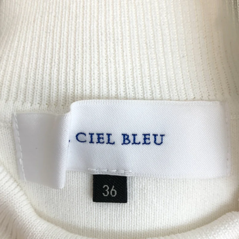 LE CIEL BLEU / ルシェルブルー | レース パネル ニットワンピース | 36 | レディース