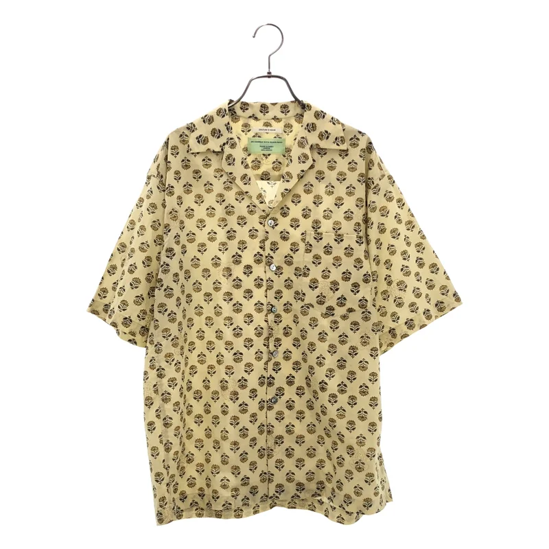 COUTURE D'ADAM / クチュールドアダム | 2025SS | ブロックプリント オープンカラーシャツ | 36 | レディース