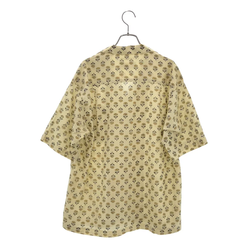 COUTURE D'ADAM / クチュールドアダム | 2025SS | ブロックプリント オープンカラーシャツ | 36 | レディース