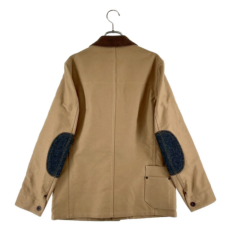 JUNYAWATANABE COMMEdesGARCONS MAN / ジュンヤワタナベマン | 2025AW | オーバーシルエット レザーポケット エルボーパッチ ワークジャケット | XS | メンズ