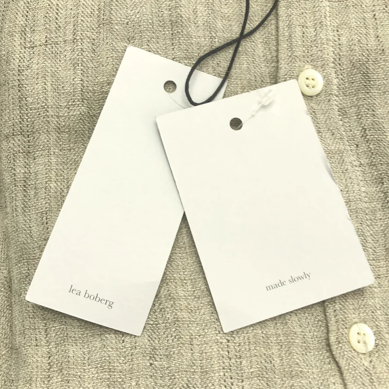 LEA BOBERG / リアボバーグ | 2025SS | S.C.shirt silk linen シルク リネン ヘリンボーンシャツ | 3 | メンズ