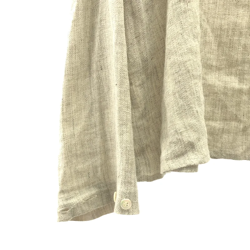 LEA BOBERG / リアボバーグ | 2025SS | S.C.shirt silk linen シルク リネン ヘリンボーンシャツ | 3 | メンズ