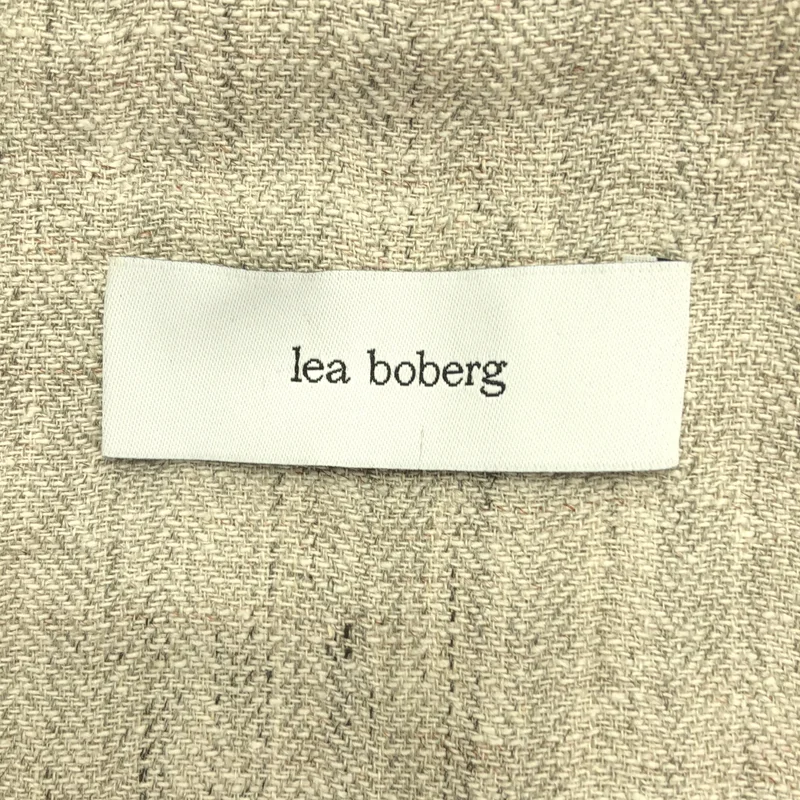 LEA BOBERG / リアボバーグ | 2025SS | S.C.shirt silk linen シルク リネン ヘリンボーンシャツ | 3 | メンズ