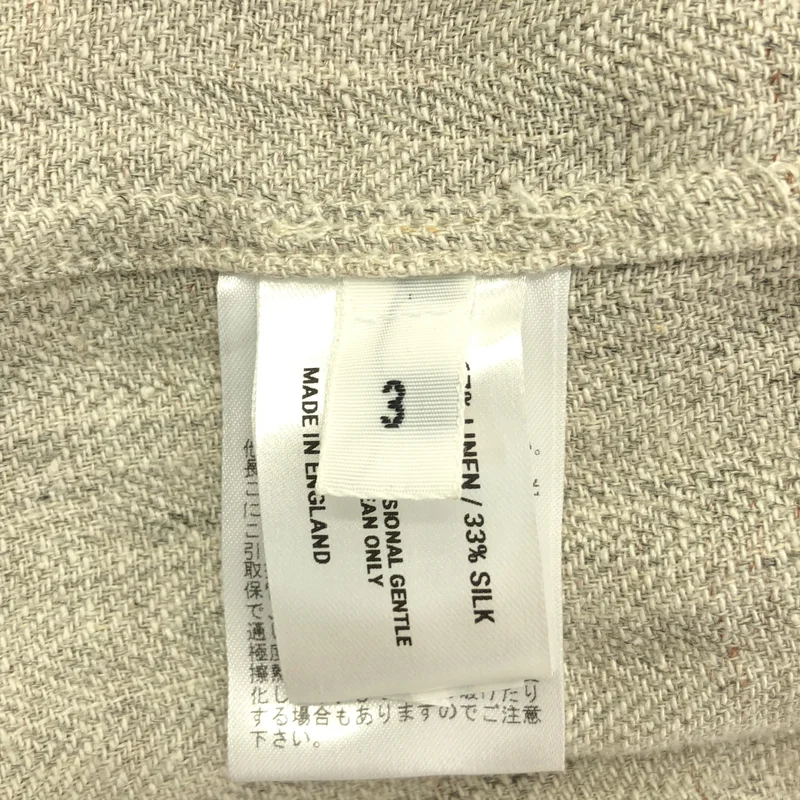 LEA BOBERG / リアボバーグ | 2025SS | S.C.shirt silk linen シルク リネン ヘリンボーンシャツ | 3 | メンズ