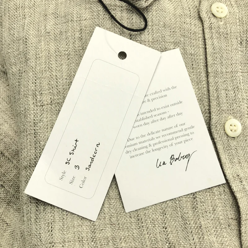 LEA BOBERG / リアボバーグ | 2025SS | S.C.shirt silk linen シルク リネン ヘリンボーンシャツ | 3 | メンズ