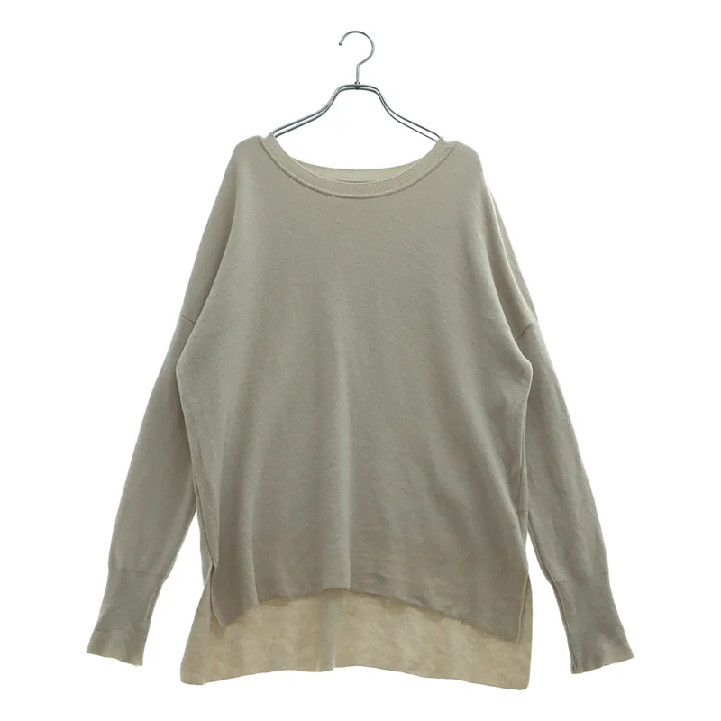 MUSE de Deuxieme Classe / ミューズドゥーズィーエムクラス | fluffy / スムース クルーネック プルオーバー ニット セーター |
