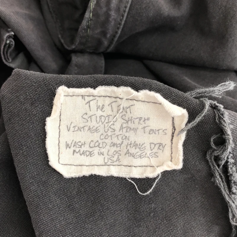 GREG LAUREN / グレッグローレン | THE TENT STUDIO SHIRT / テント ダメージ加工 シャツ | 2 | メンズ