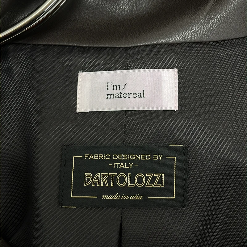 immatereal / イマテリアル | 2025AW | easy care soft leather jacket エコレザー ジャケット | F | レディース