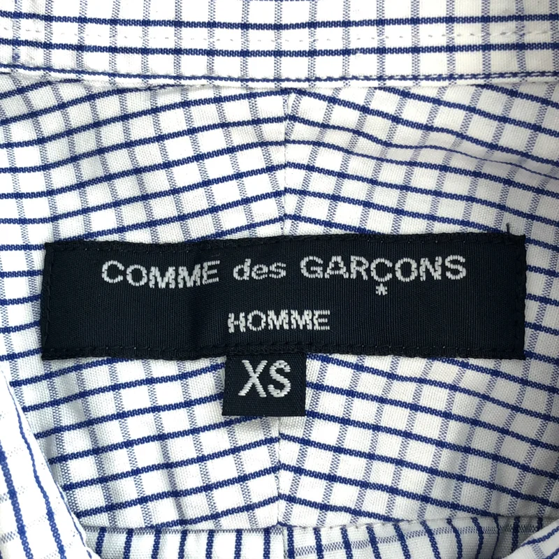 COMME des GARCONS HOMME / コムデギャルソンオム | 異素材切替 チェック シャツ | XS | メンズ