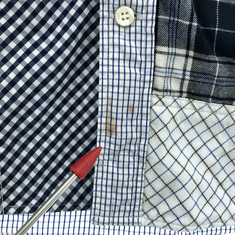 COMME des GARCONS HOMME / コムデギャルソンオム | 異素材切替 チェック シャツ | XS | メンズ