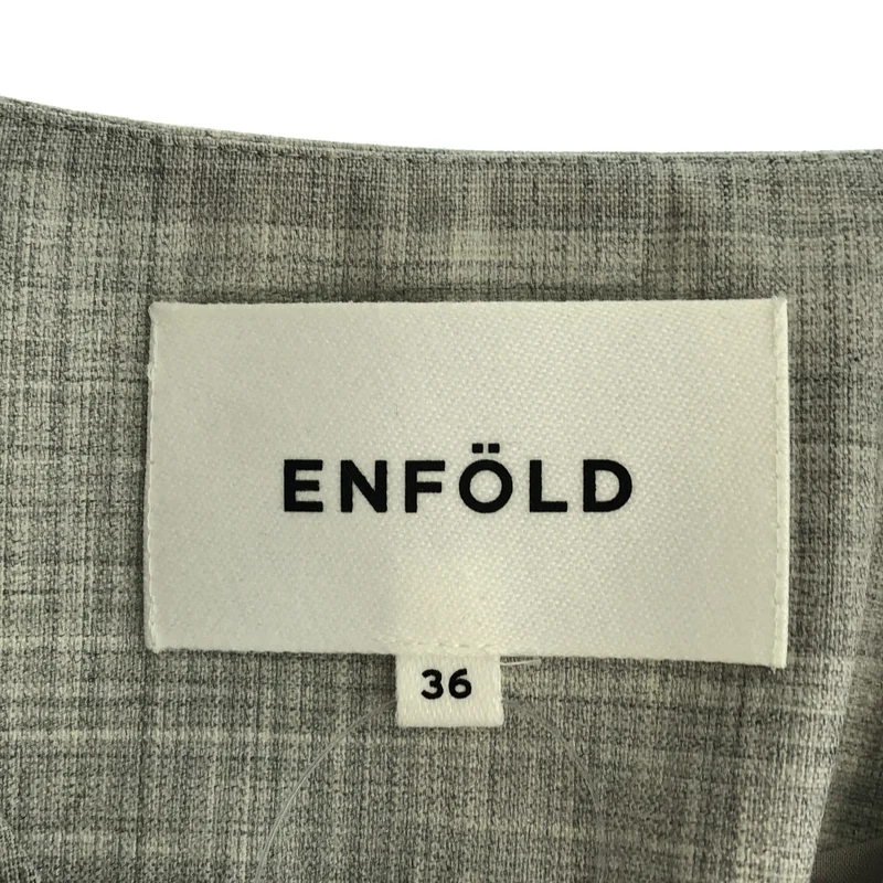 ENFOLD / エンフォルド | ウール Vネック プルオーバー ワンピース | 36 | レディース