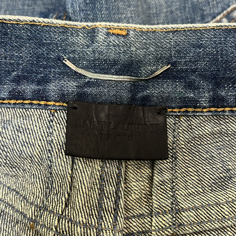 SAINT LAURENT PARIS / サンローランパリ | 2016SS | クラッシュ スキニーデニムパンツ | 28 | メンズ