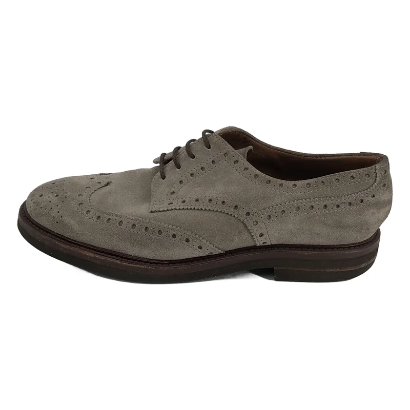 BRUNELLO CUCINELLI / ブルネロクチネリ | スエード ウィングチップ レースアップシューズ | 42 | メンズ