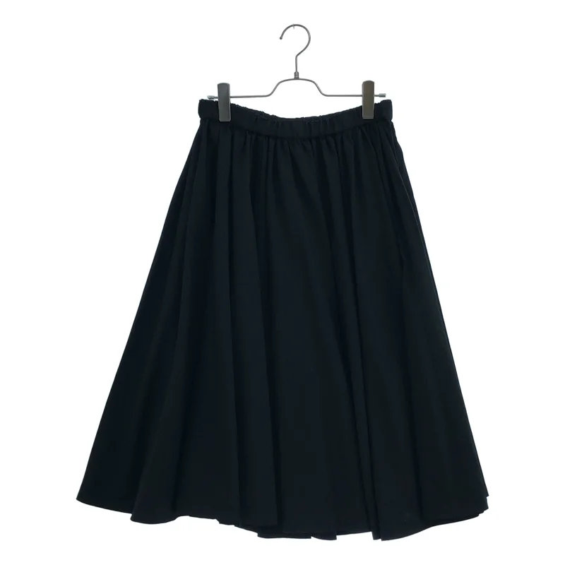 BLACK COMME des GARCONS / ブラックコムデギャルソン | 2012SS | ウール ギャザー イージースカート | S | レディース