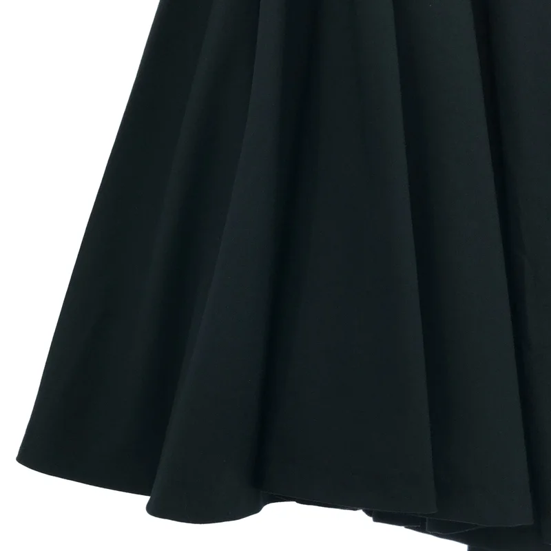 BLACK COMME des GARCONS / ブラックコムデギャルソン | 2012SS | ウール ギャザー イージースカート | S | レディース