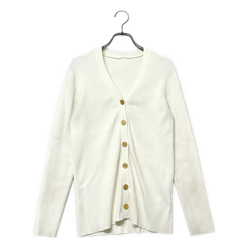 MUSE de Deuxieme Classe / ミューズドゥーズィーエムクラス | 2025SS | DINER RIB / 金ボタン Vネック ニット カーディガン |