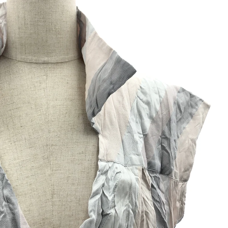 ISSEY MIYAKE / イッセイミヤケ | シワ加工 ポリエステル ノースリーブワンピース | 2 | レディース