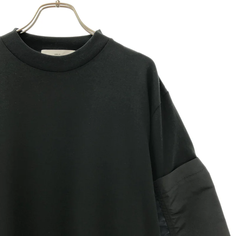 TOGA VIRILIS  / トーガビリリース | 2025SS | コットンジャージー 異素材切替 半袖Tシャツ | 46 | メンズ