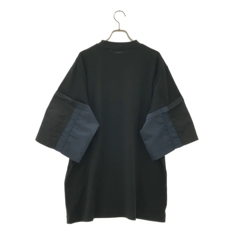 TOGA VIRILIS  / トーガビリリース | 2025SS | コットンジャージー 異素材切替 半袖Tシャツ | 46 | メンズ