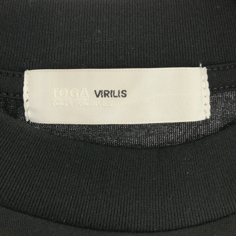 TOGA VIRILIS  / トーガビリリース | 2025SS | コットンジャージー 異素材切替 半袖Tシャツ | 46 | メンズ
