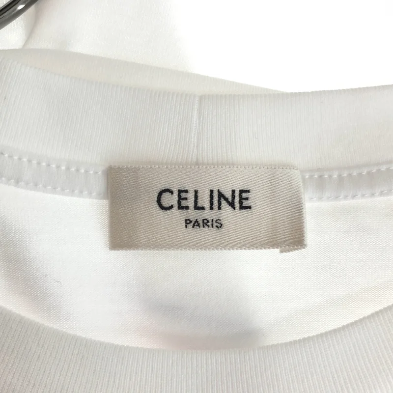 CELINE / セリーヌ | ロゴ クルーネック Tシャツ_半袖 RX-IA507Z.GH14 | M | レディース