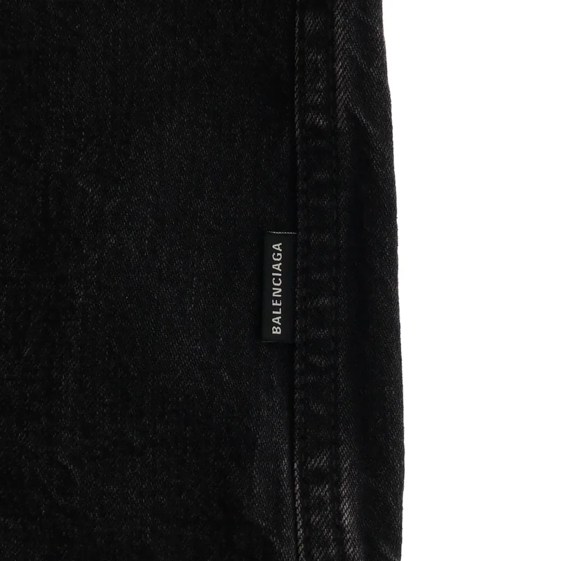 BALENCIAGA / バレンシアガ | Rear Printed Denim Shirt バックロゴデザイン デニムシャツ | 39 | メンズ