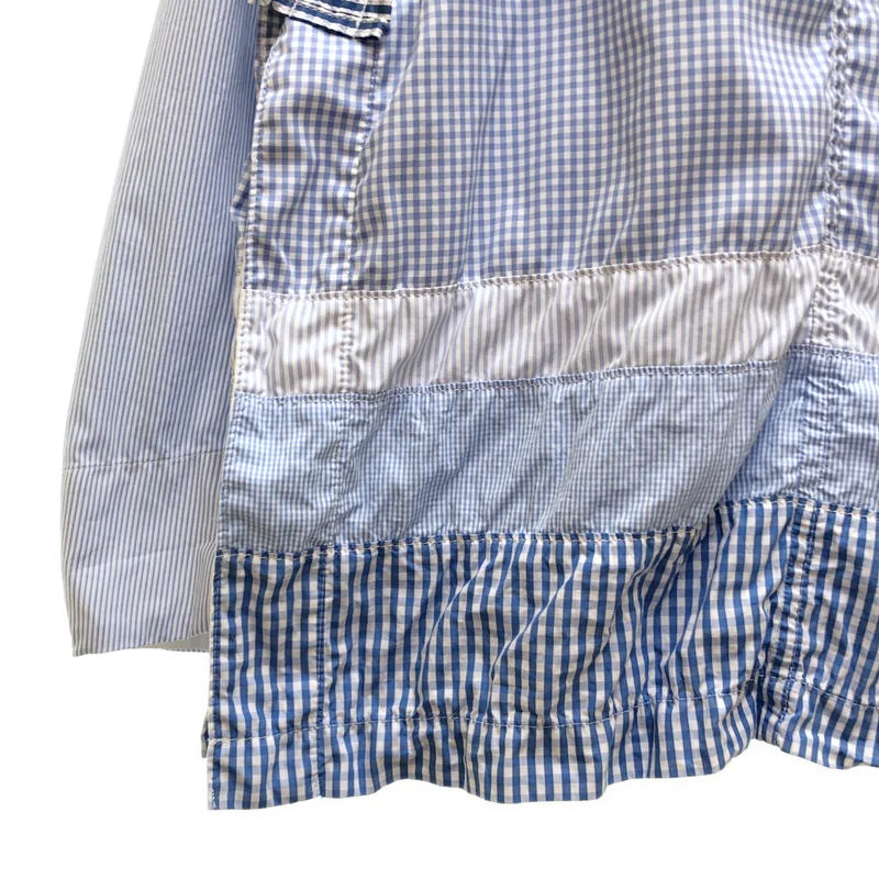 tao COMME des GARCONS / タオコムデギャルソン | 2022SS | コットン チェック切り替え チャイナシャツ | M | レディース
