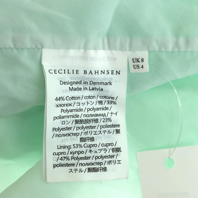 Cecilie Bahnsen / セシリーバンセン | 2023SS | SILK TOP NIMBUS MATELASSE / コットン ノースリーブトップス | 8 | レディース