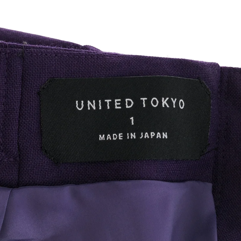 UNITED TOKYO / ユナイテッドトウキョウ | ウール スラックス | 1 | レディース