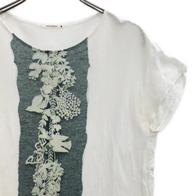 mina perhonen / ミナペルホネン | forest parade / フォレスト パレード プリント Tシャツ カットソー | 36 | レディース
