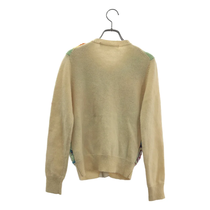 COMME des GARCONS COMME des GARCONS / コムコム | 2005AW | ウール クロシェ編み エンブロイダリー ニット カーディガン | S | レディース